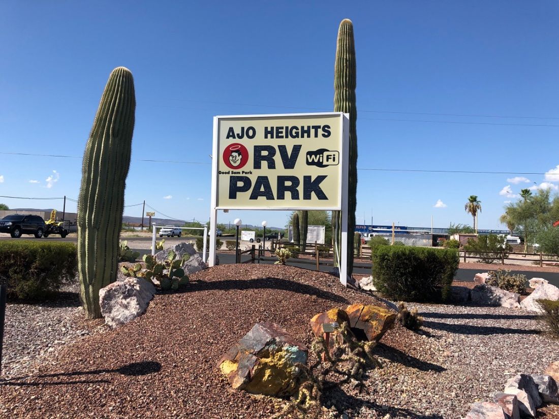 Ajo Heights - welcome sign