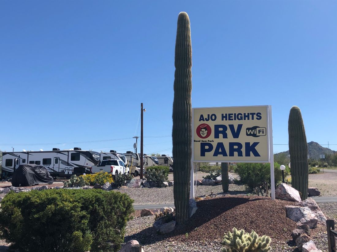 Ajo Heights welcome sign