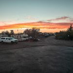 Sunset over RV sites